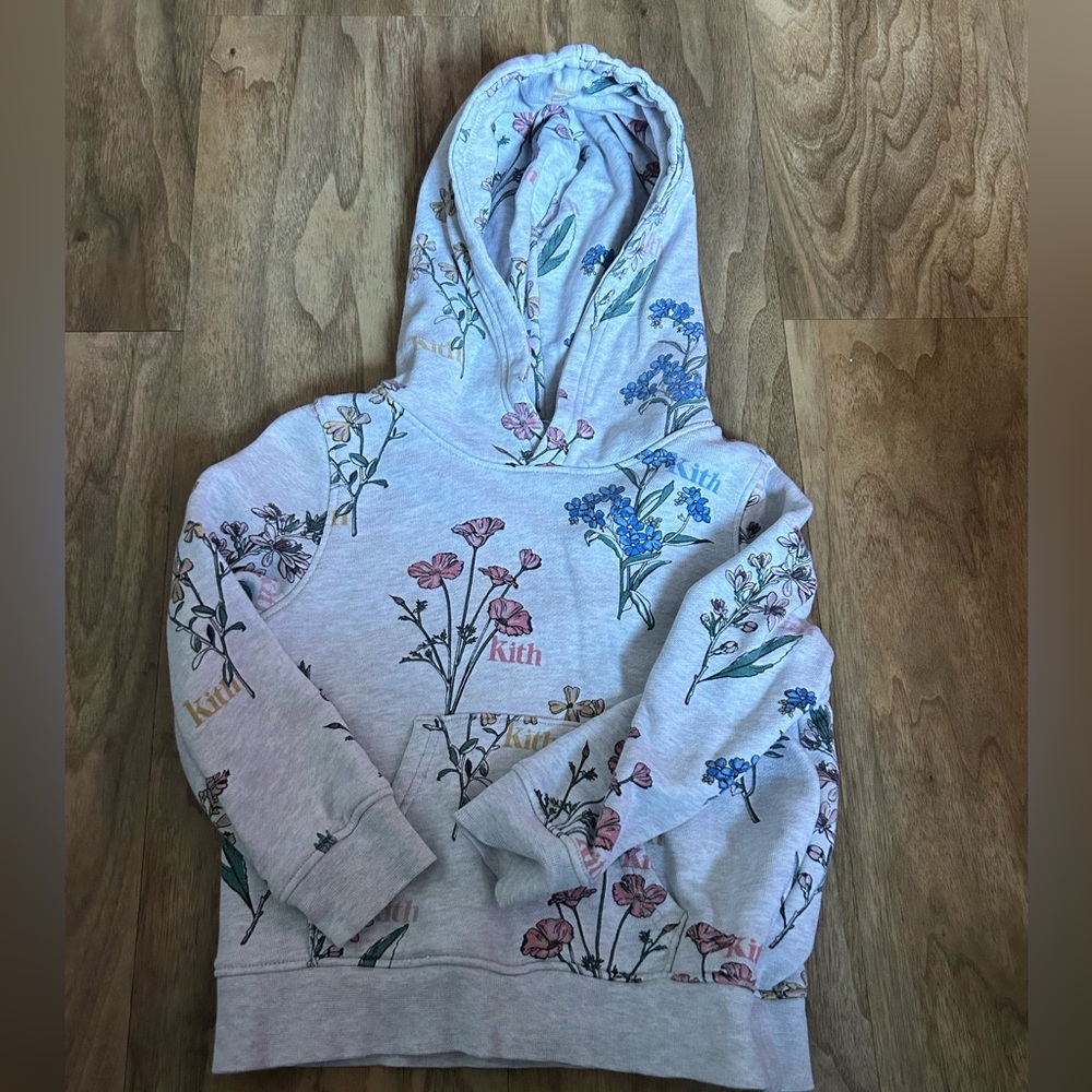 Kith kids floral hoodie size 3t